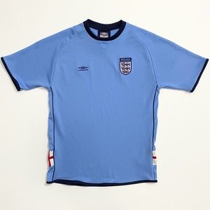 Vintage Umbro England Football Soccer Jersey